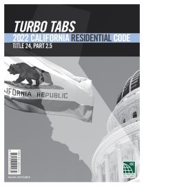 Turbo Tabs: 2022 California Residential Code, Title 24, Part 2.5