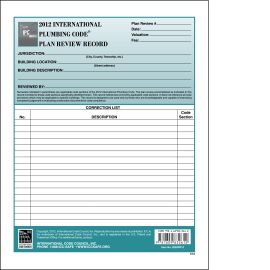 2012 International Plumbing Code Plan Review Records 