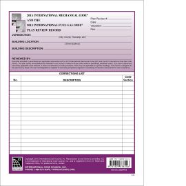 2015 International Mechanical and Fuel Gas Codes Plan Review Records (Cover Image)