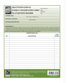 2018 International Energy Conservation Code Plan Review Records (Cover Image)