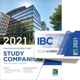 2021 International Building Code Study Companion and FlashCards Combo
