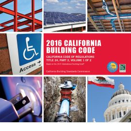 2016 California Building Code, Title 24, Part 2 (Volumes 1 & 2 – Includes Parts 8 & 10) (Cover Image)