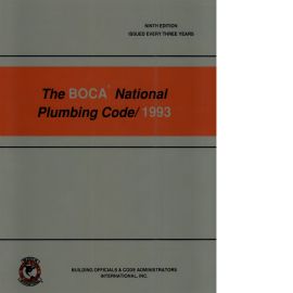 1993 BOCA National Plumbing Code cover image