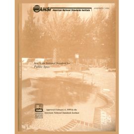 ANSI/NSPI-2 1999 Standard for Public Spas cover image