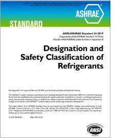 ANSI/ASHRAE 34-2019 Designation and Safety Classification of Refrigerants image