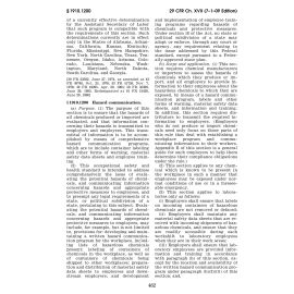 29 CFR Part 1910.1200 (2009) - Hazardous Communication (Download)