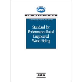 ANSI/APA PRP 210-2008 Standard for Performance-Rated Engineered Wood Siding cover image