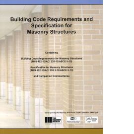 2013 MSJC Building Code Requirements and Specification for Masonry Structures and Related Commentaries (TMS 402-11/ACI 530-11/AS) (Cover Image)