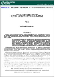 AC460 In-rack Automatic Sprinkler Systems - Approved Oct 2015 image