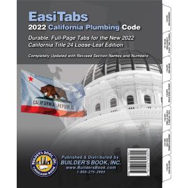 EasiTabs: 2022 California Plumbing Code Title 24, Part 5